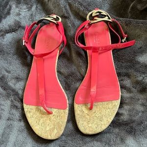 Gucci Hot Pink Sandals 38